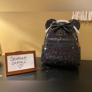 NWT Loungefly Holo Celestial Sequin Backpack